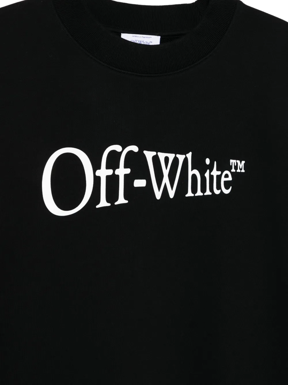 Off-White Sweater met logoprint Zwart