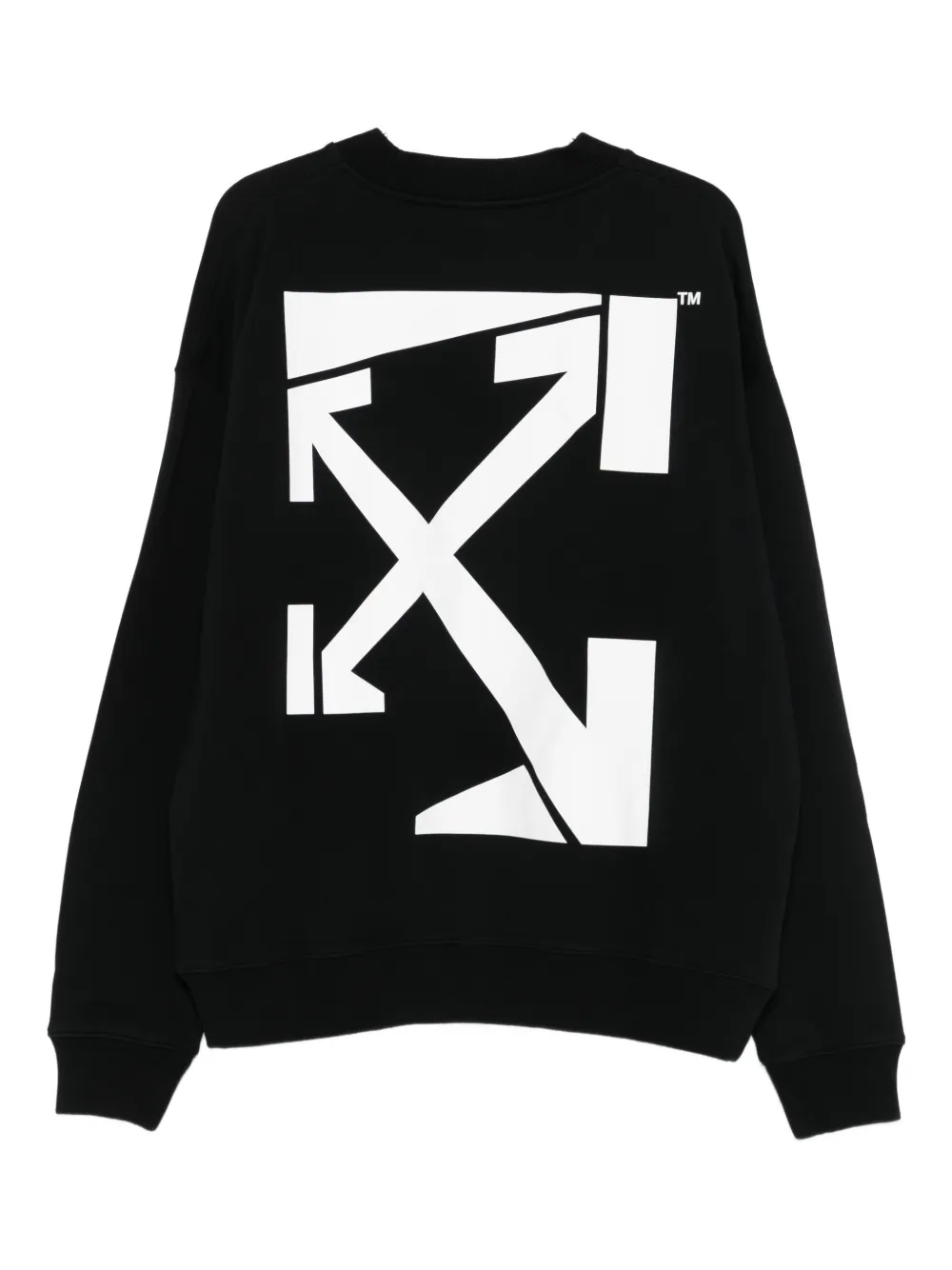 Off-White logo-print sweatshirt - Zwart