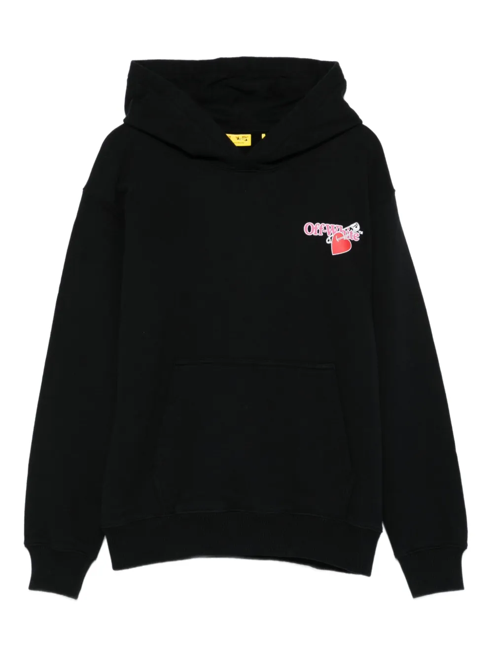 Off-White Kids ハートセーフティピン パーカー - ブラック Off-White Kids ハートセーフティピン パーカー - ブラック