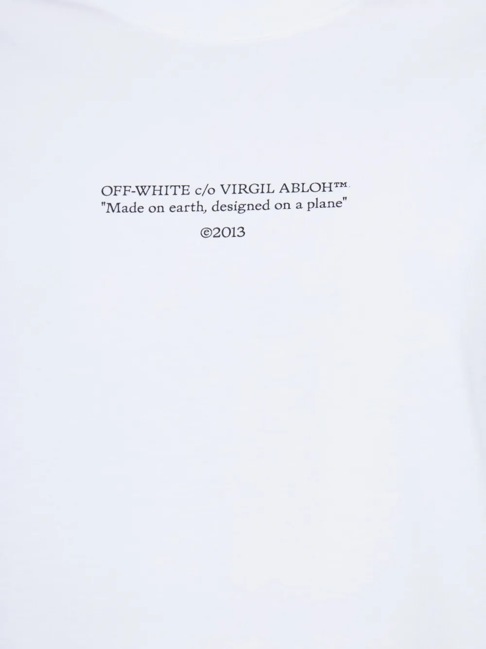 Off-White Katoenen T-shirt met korte mouwen Wit