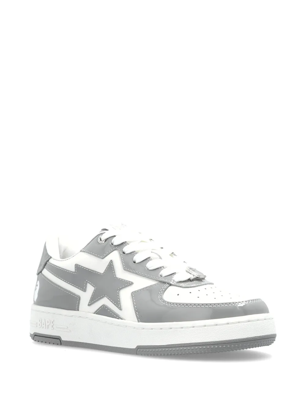  A Bathing Ape® Star Panelled Sneakers - White 