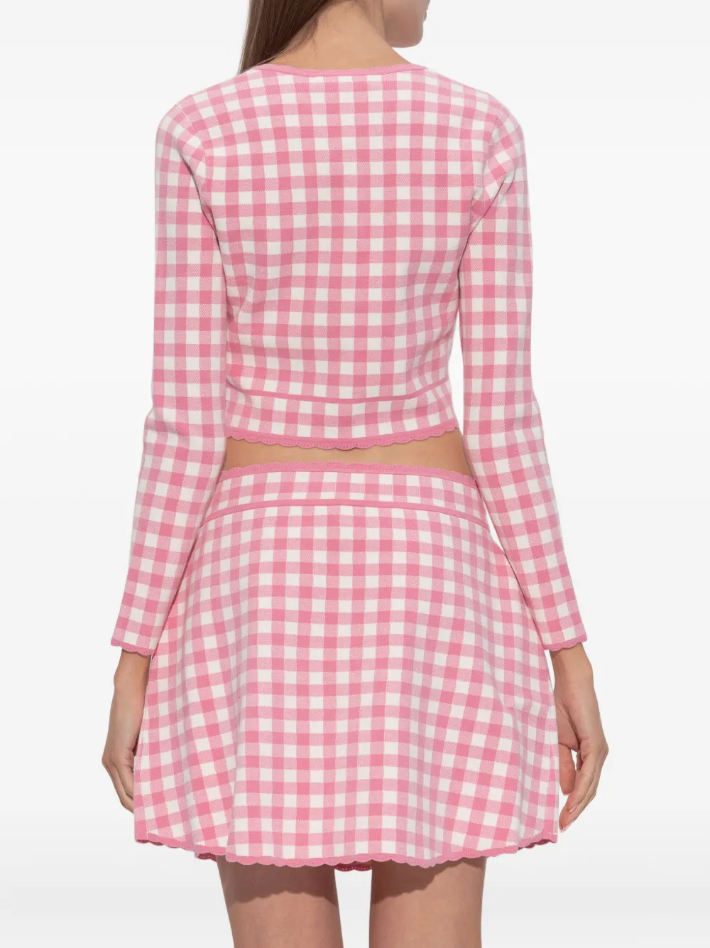 Loveshackfancy Pearl-button Cardigan In Pink