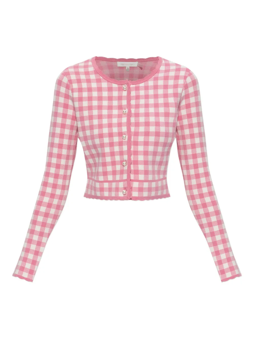 Loveshackfancy Pearl-button Cardigan In Pink