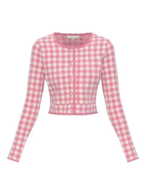 LoveShackFancy cárdigan con botones de perla