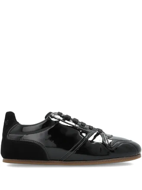 Moschino patent-leather low-top sneakers 
