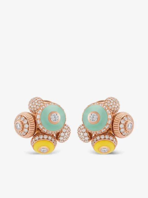 Aneka boucles d'oreilles Poetry in Motion Rhapsody en or rose 18ct