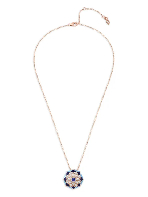 Aneka collar Kaleido Prism en oro rosa reciclado de 18kt con diamantes