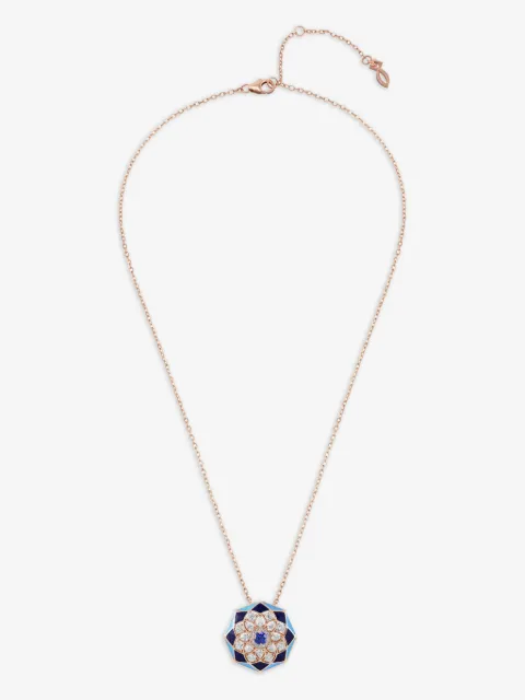 Aneka collier Kaleido Prism en or rose recyclé 18ct