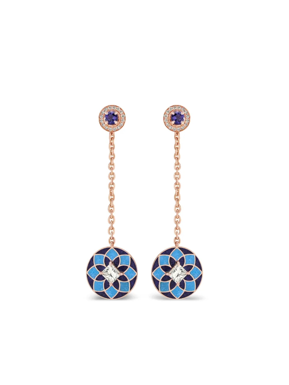 Aneka boucles d'oreilles Kaleido en or rose recyclé 18ct | or | Image 1