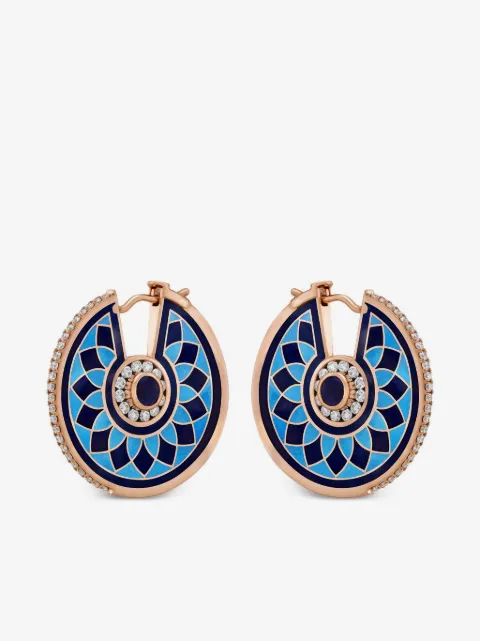 Aneka boucles d'oreilles Kaleido en or rose recyclé 18ct