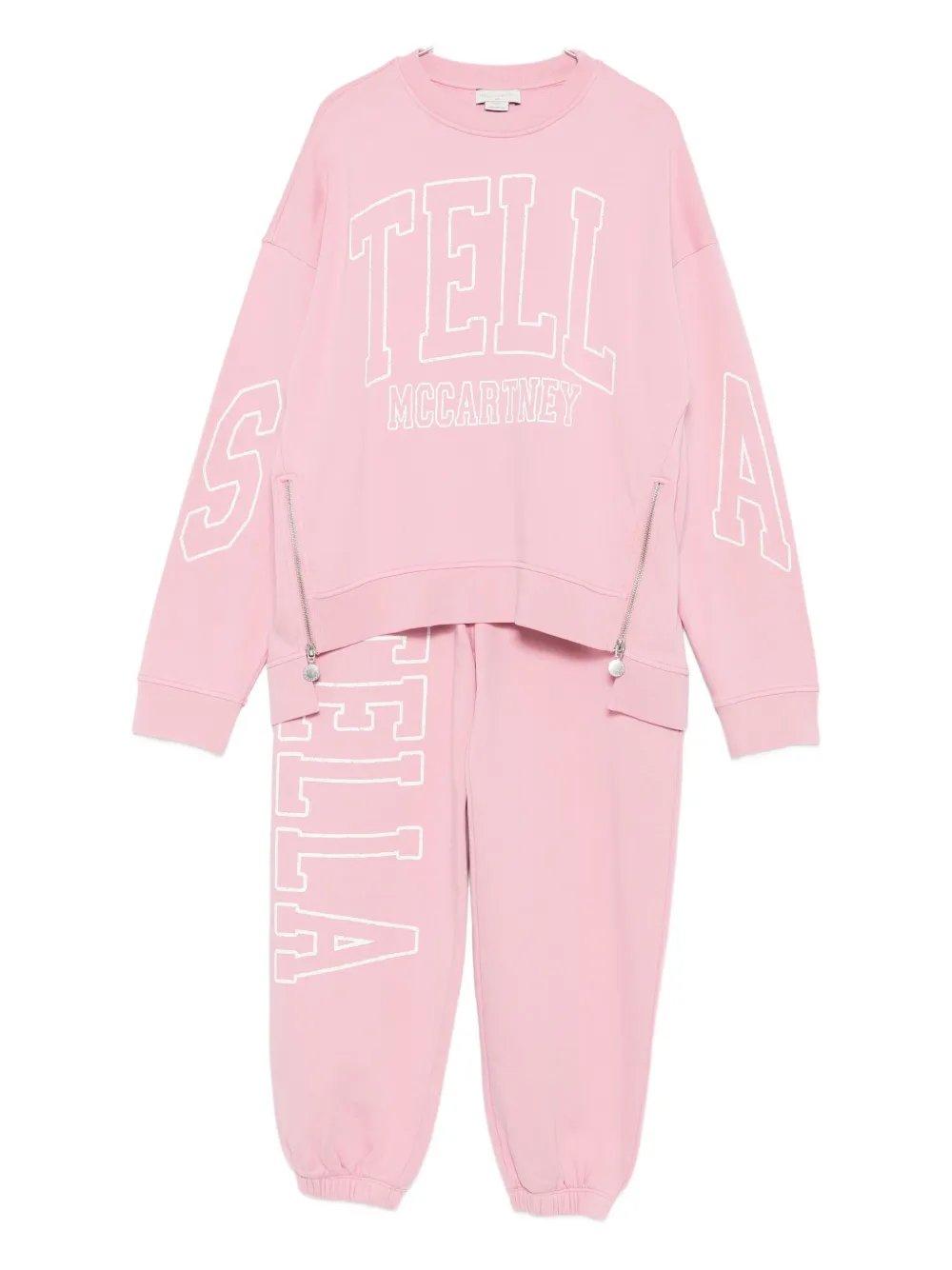 Stella Mccartney Fleece Tracksuit In Pink