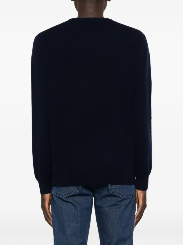 Della Ciana CASHMERE コットン ドライバーズ ニット 44 Della Ciana wool-cashmere Sweater | Blue | FARFETCH JO