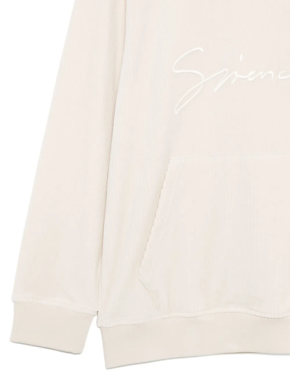 Givenchy Kids Hoodie met geborduurd logo Beige
