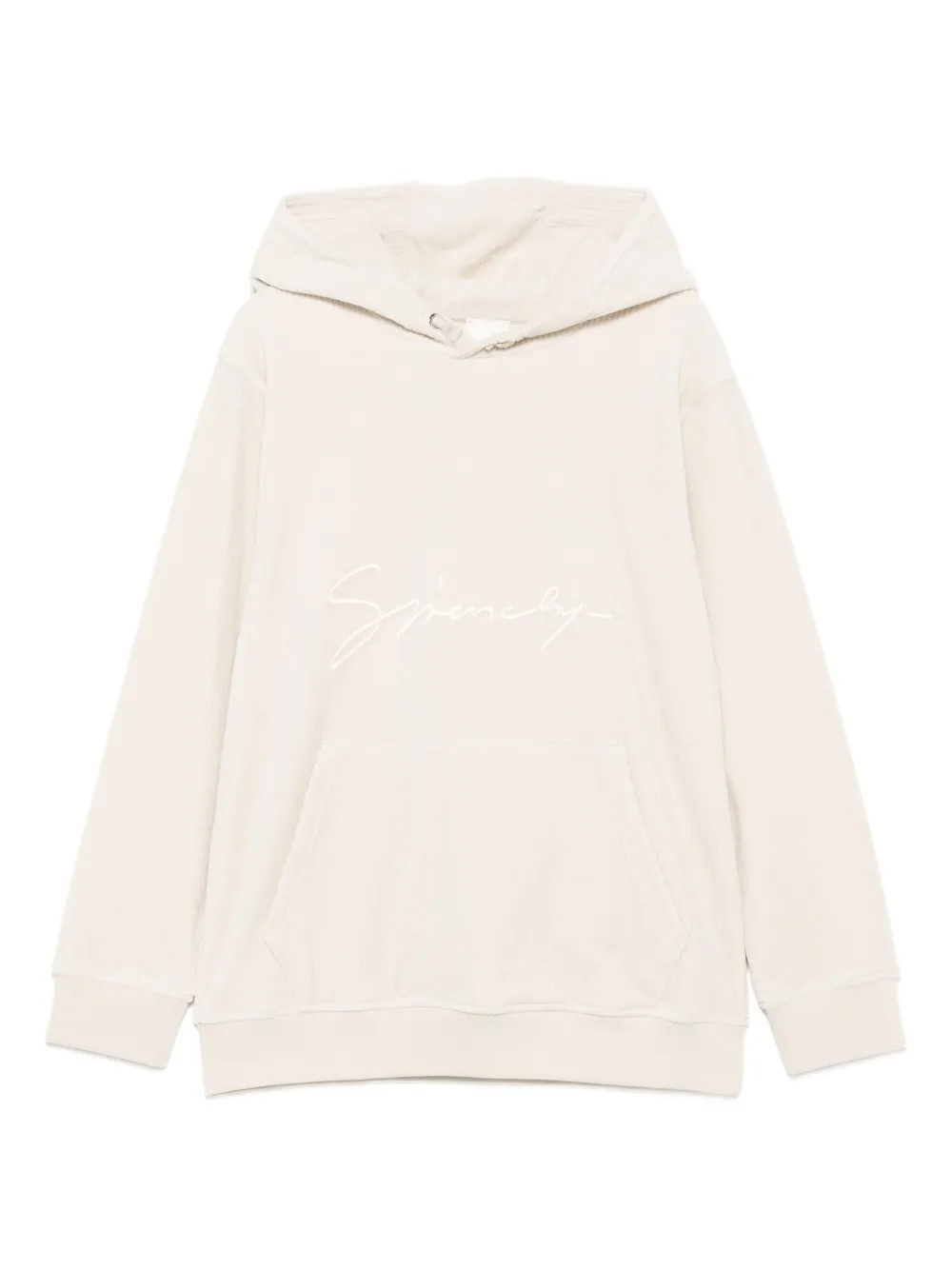 Givenchy Kids logo-embroidered hoodie | Neutrals | Image 1