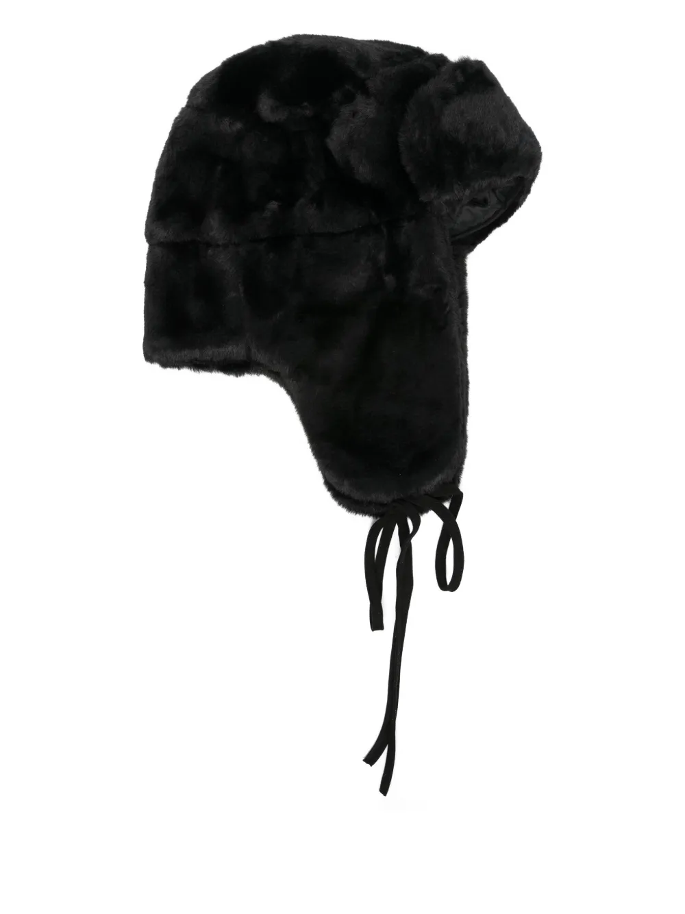 Paul Smith faux-fur ear-flap hat | Black | Image 1