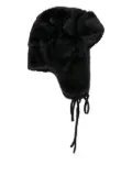 Paul Smith faux-fur ear-flap hat - Black