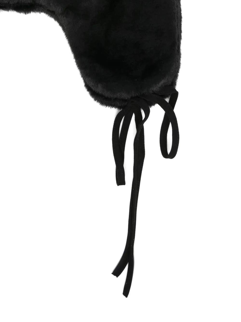Paul Smith Faux-fur Ear-flap Hat In Black