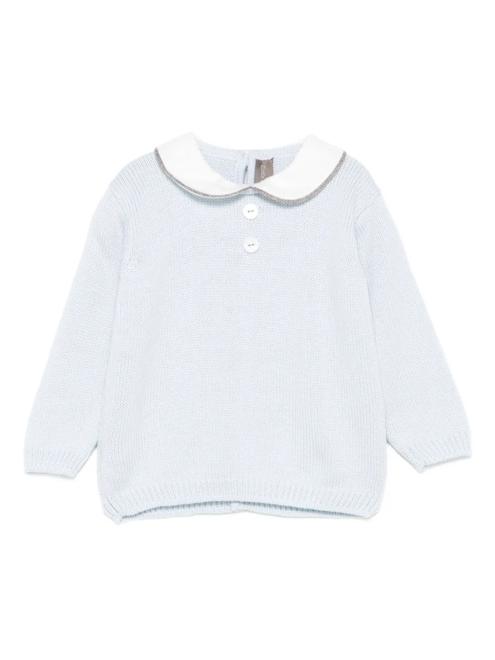 Little Bear merino wool jumper | Blue | Image 1