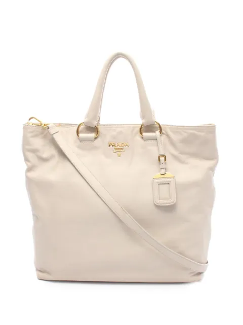 Prada Pre-Owned 2000-2025 Vitello Daino Open Convertible Tote satchel