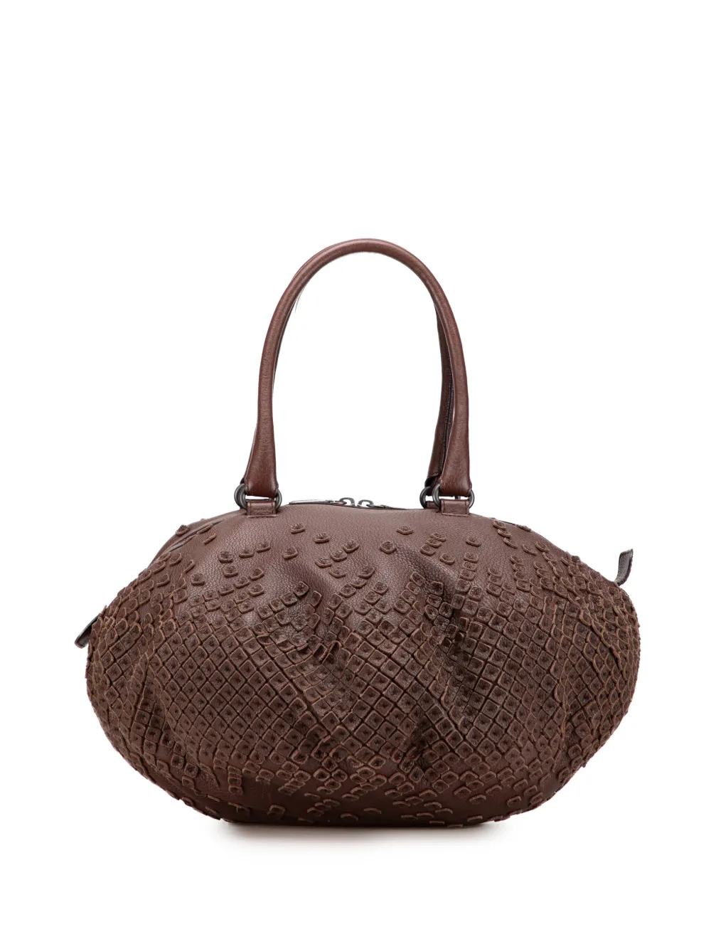 Bottega Veneta Pre-Owned 2009 Cervo Patchwork Bowler Bag hobo bag | Brown | Image 1