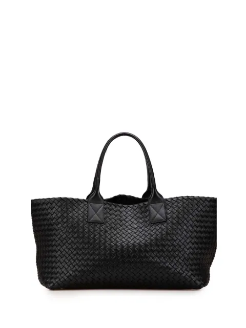 Bottega Veneta Pre-Owned 2012-2025 Medium Lambskin Intreccio Cabat tote bag