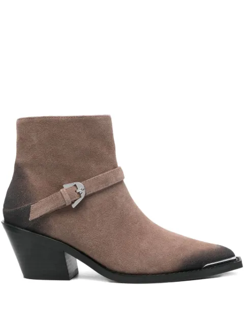 Coccinelle buckle-fastening pointed-toe boots