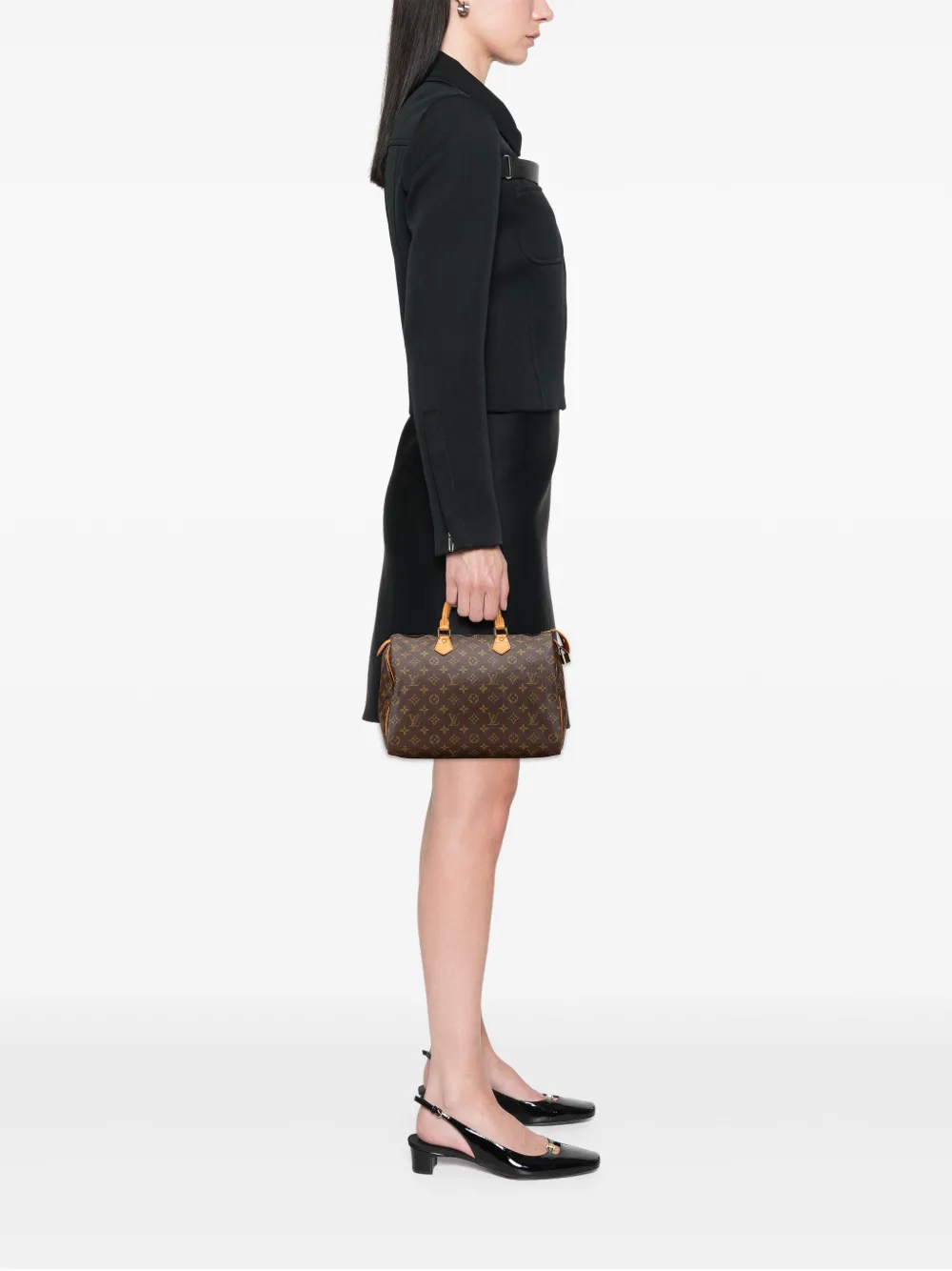 Louis Vuitton Pre-Owned 1991 Monogram Speedy 35 boston bag | Pre-Owned | Image 2