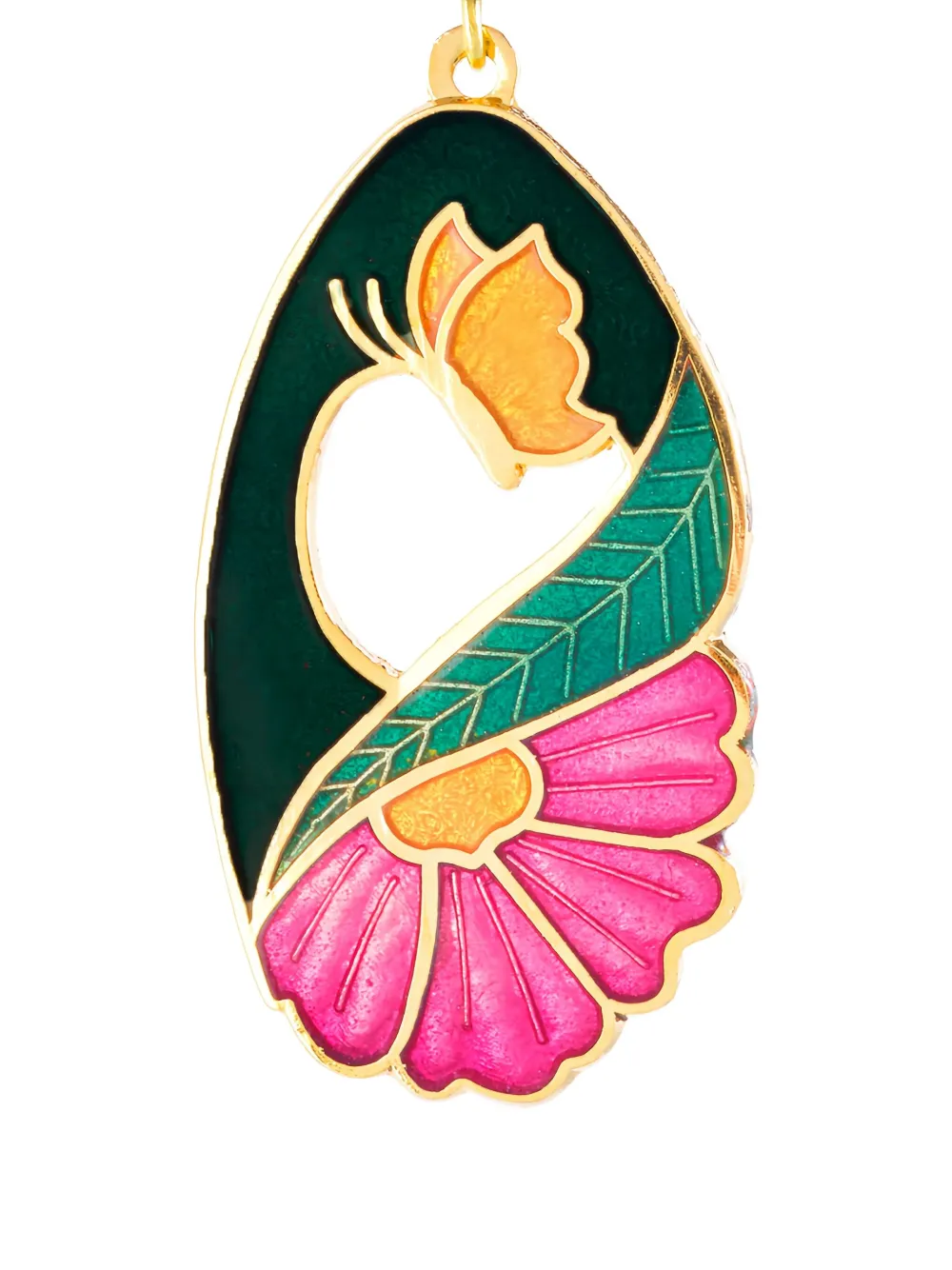 Pre-owned Susan Caplan Vintage 1980s Floral-embellishment Earrings In Gold