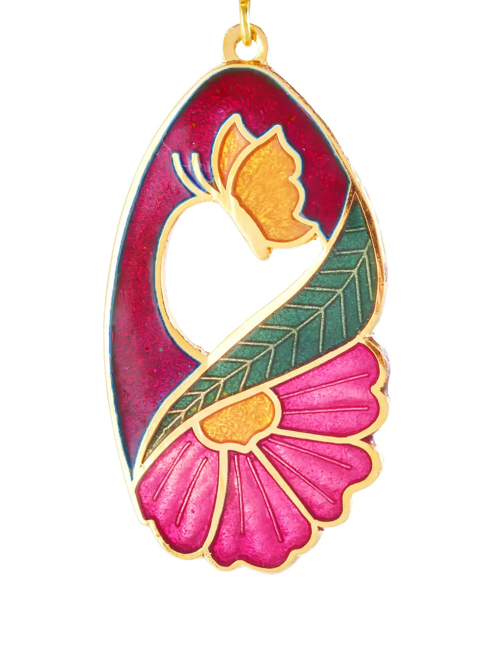 Pre-owned Susan Caplan Vintage 1980s Floral-embellishment Earrings In Gold