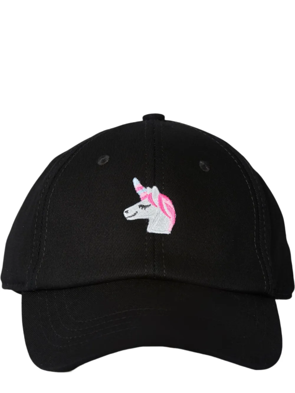 BEEFBAR Unicorn embroidered baseball cap - Zwart