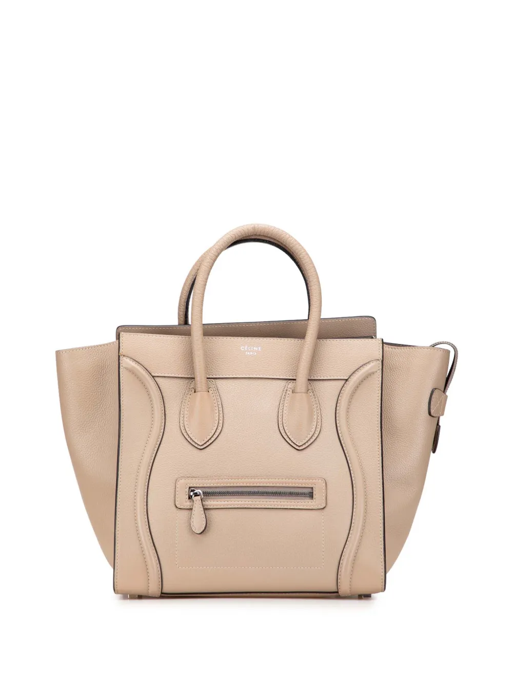 Celine Pre-Owned 2014 ミニ カーフスキン ラゲージ トートバッグ - ブラウン Celine Pre-Owned 2014 ミニ カーフスキン ラゲージ トートバッグ - ブラウン