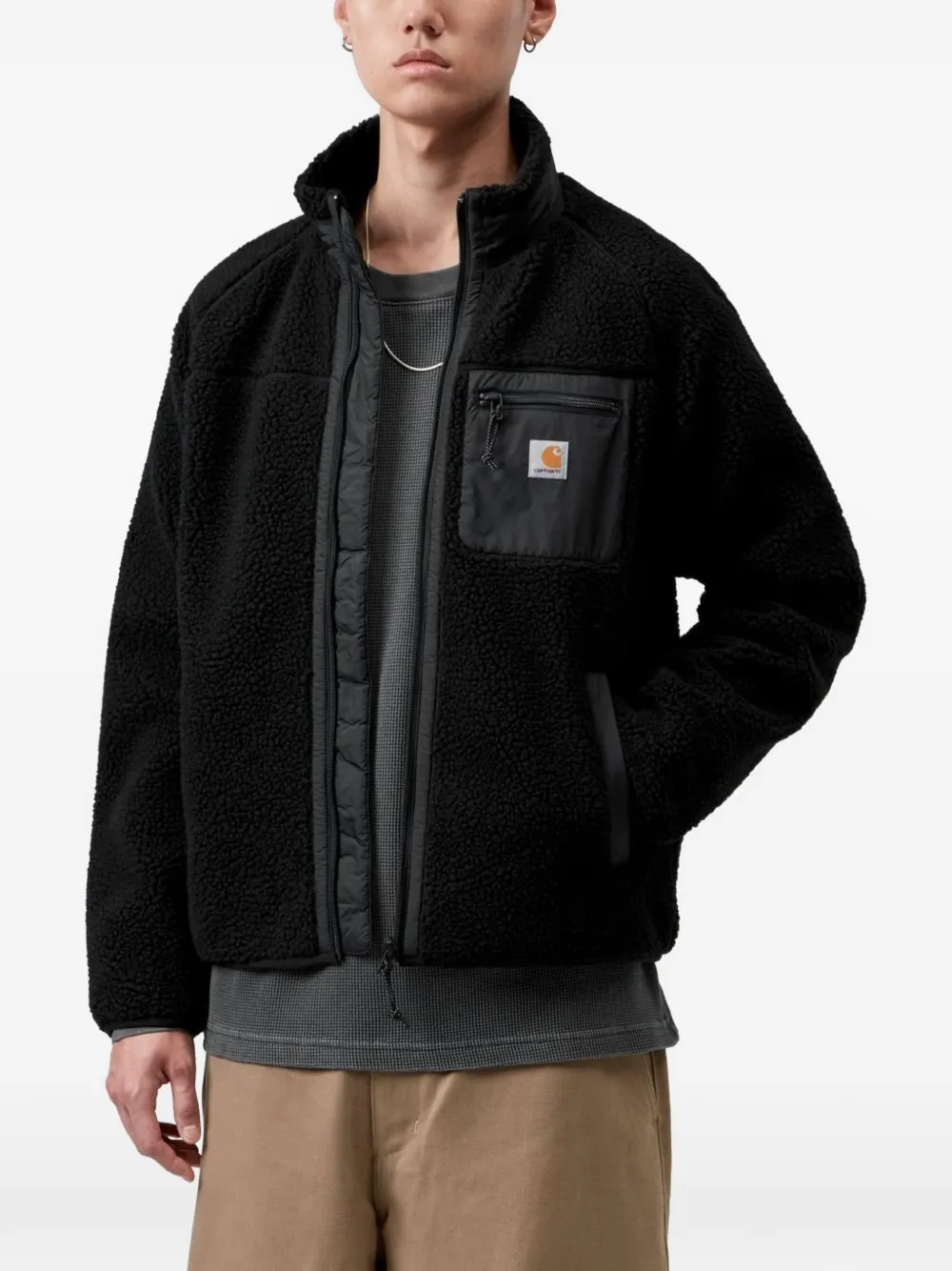 Carhartt WIP Prentis Liner jack met rits Zwart