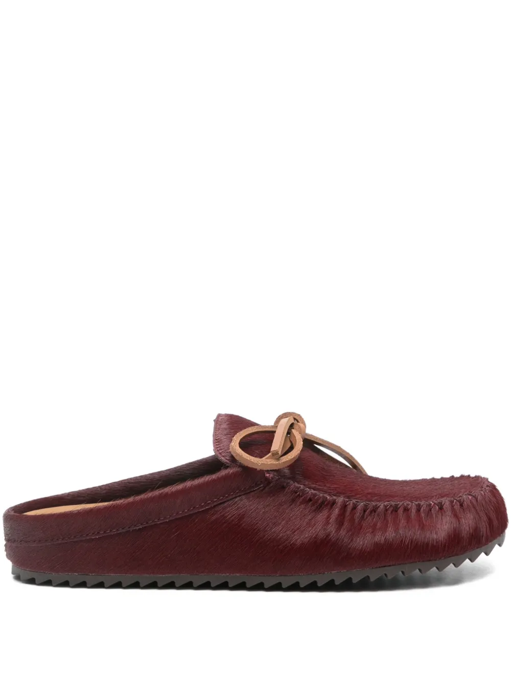 Bibi Lou Leren muiltjes met strikdetail Rood