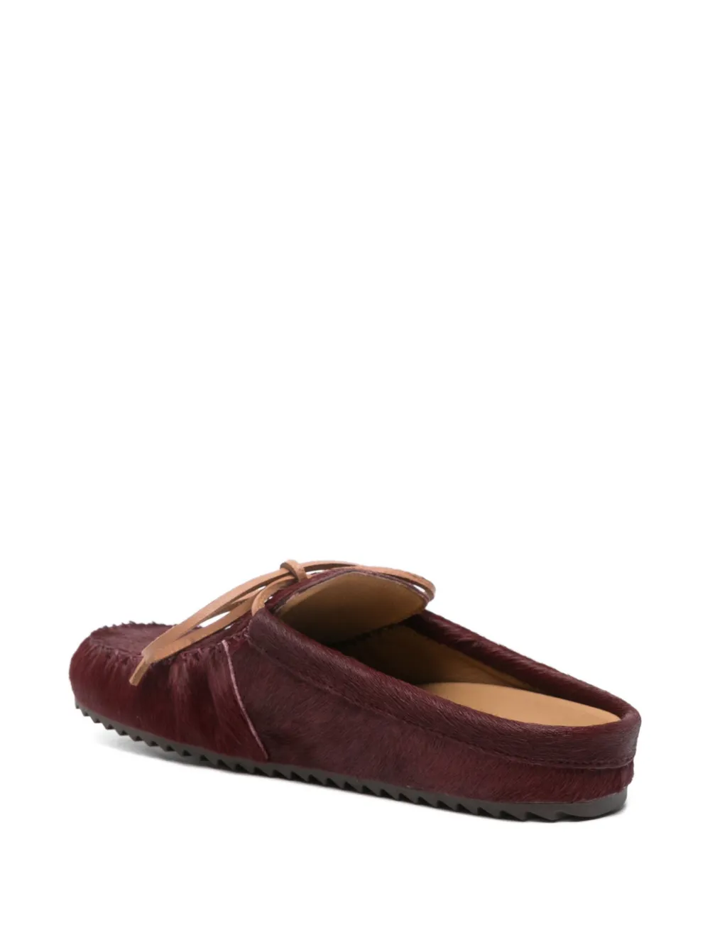Bibi Lou Leren muiltjes met strikdetail Rood