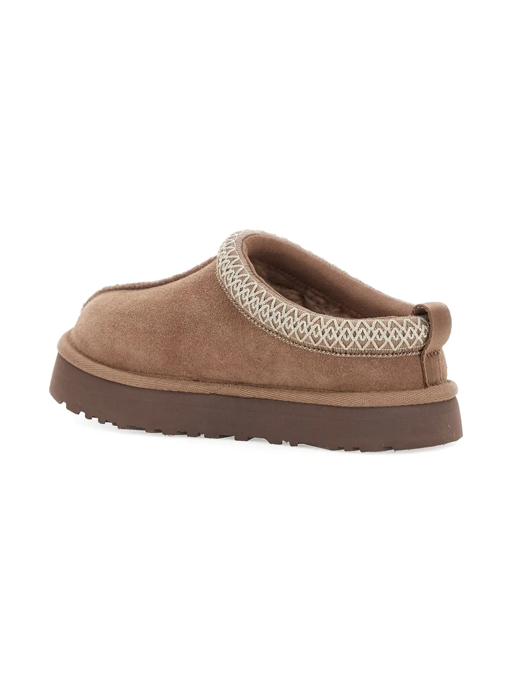 UGG Kids Tazz braided-trim slippers Brown