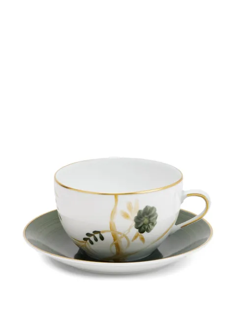 MARIE DAAGE  Breakfast floral teacup and saucer set