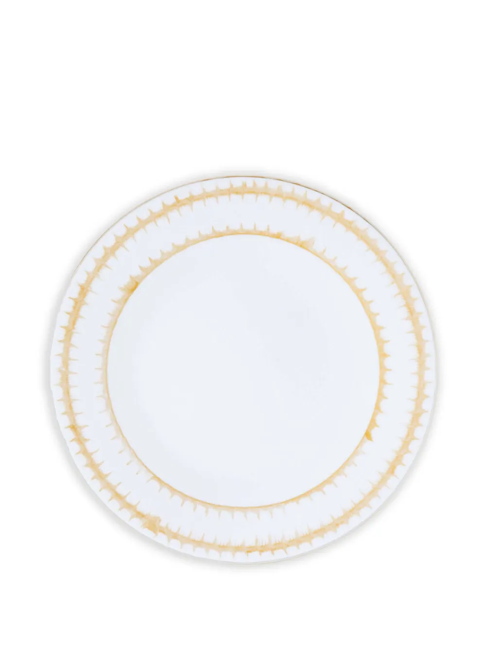 MARIE DAAGE Rafia gold-rim charger plate (31cm) | White | Image 1