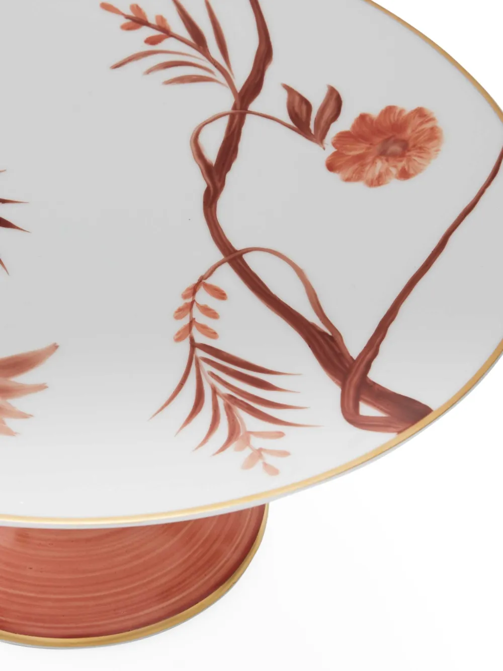 Marie Daage Bouquet De Vie Floral-pattern Cake Stand (22cm) In White