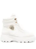 Blauer platform shearling boots - White