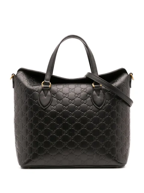 Gucci Pre-Owned 2016-2025 Guccissima Linea A Fold Over satchel