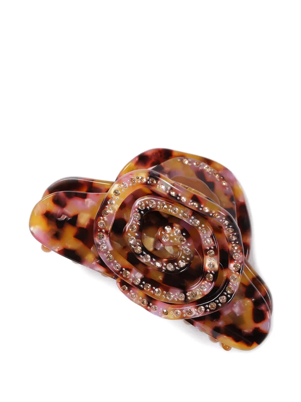 Katya Crystal-embellished Hair Clip In Pink