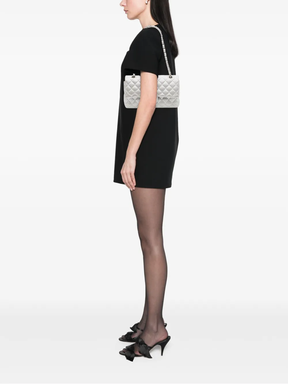 CHANEL Pre-Owned 2014-2015 Medium Classic Perforated Lambskin Double Flap shoulder bag | Pre-Owned | Image 2