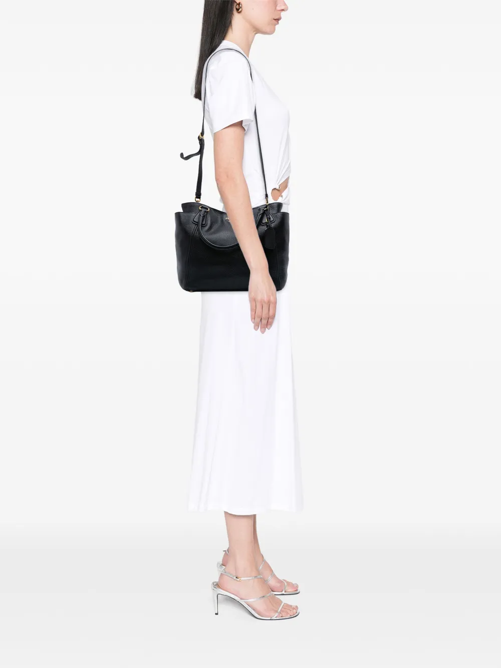 Prada Pre-Owned bolsa satchel Vitello Daino Open convertible 2010-2025 | Estilos de archivo | Image 2