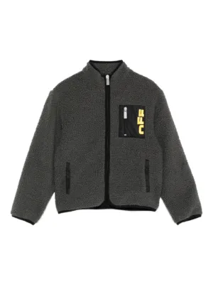 AMIRI KIDS tiger-embroidered zip-up Jacket | Blue | FARFETCH CA