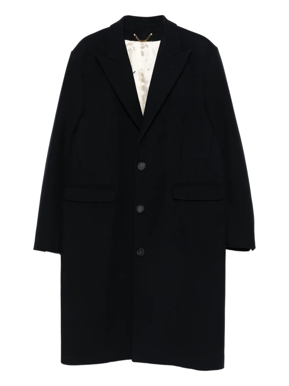 Golden Goose wool-blend button coat | Black | Image 1