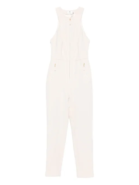 Elisabetta Franchi zip-front sleeveless jumpsuit