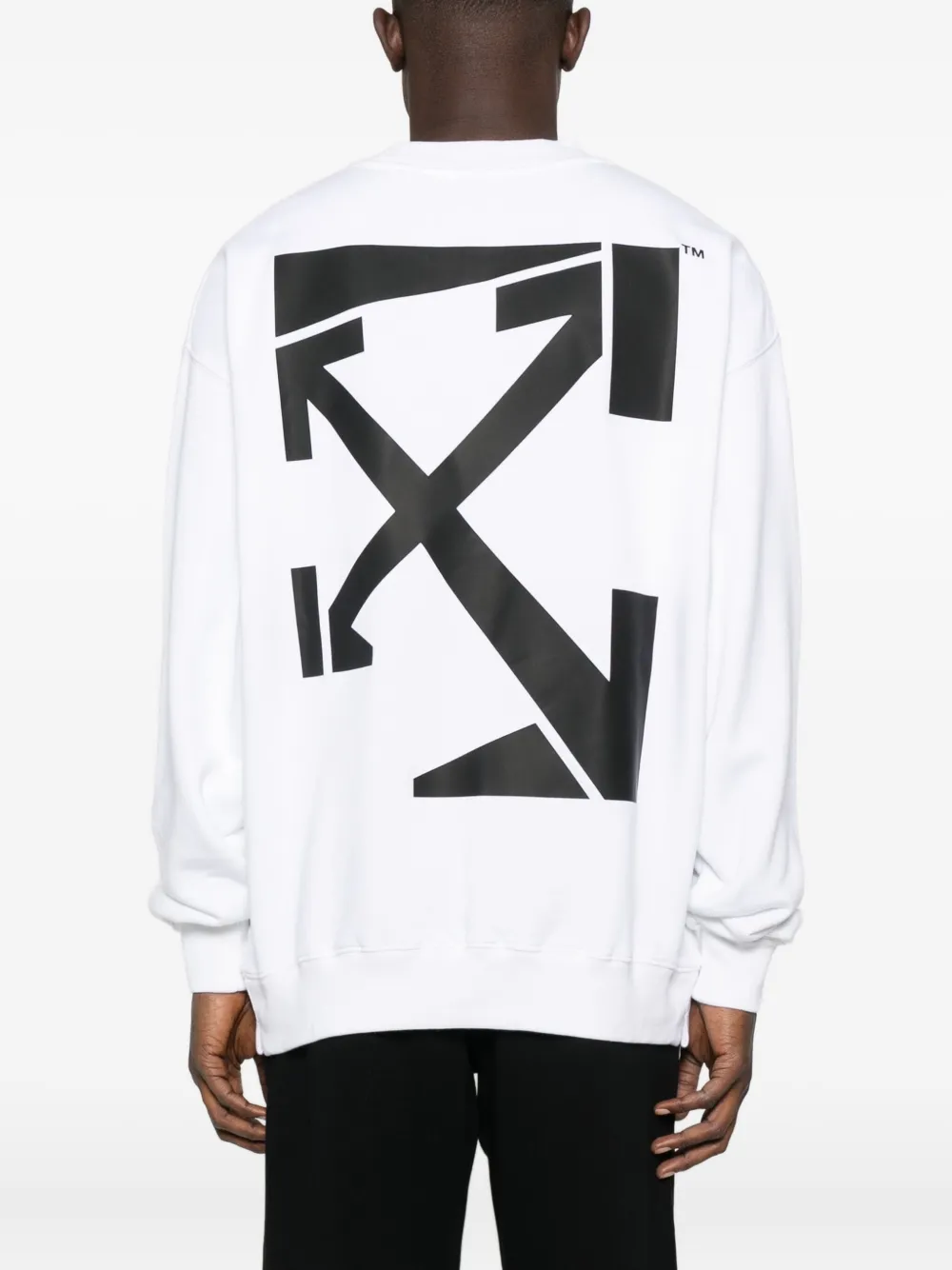 Off-White Sweater met logoprint Wit