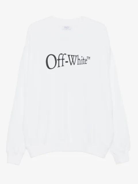 Off-White sudadera con logo estampado