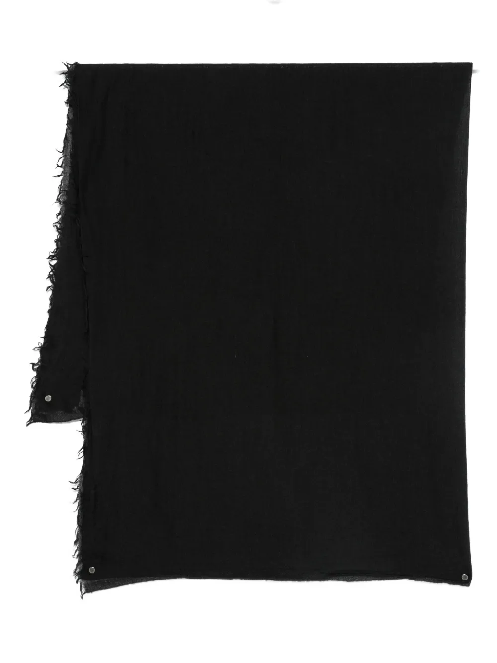 Cenere GB frayed-edge scarf | Black | Image 1