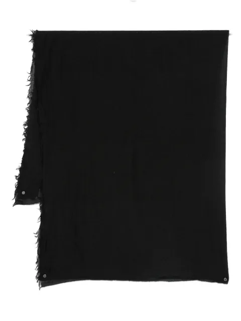 Cenere GB frayed-edge scarf